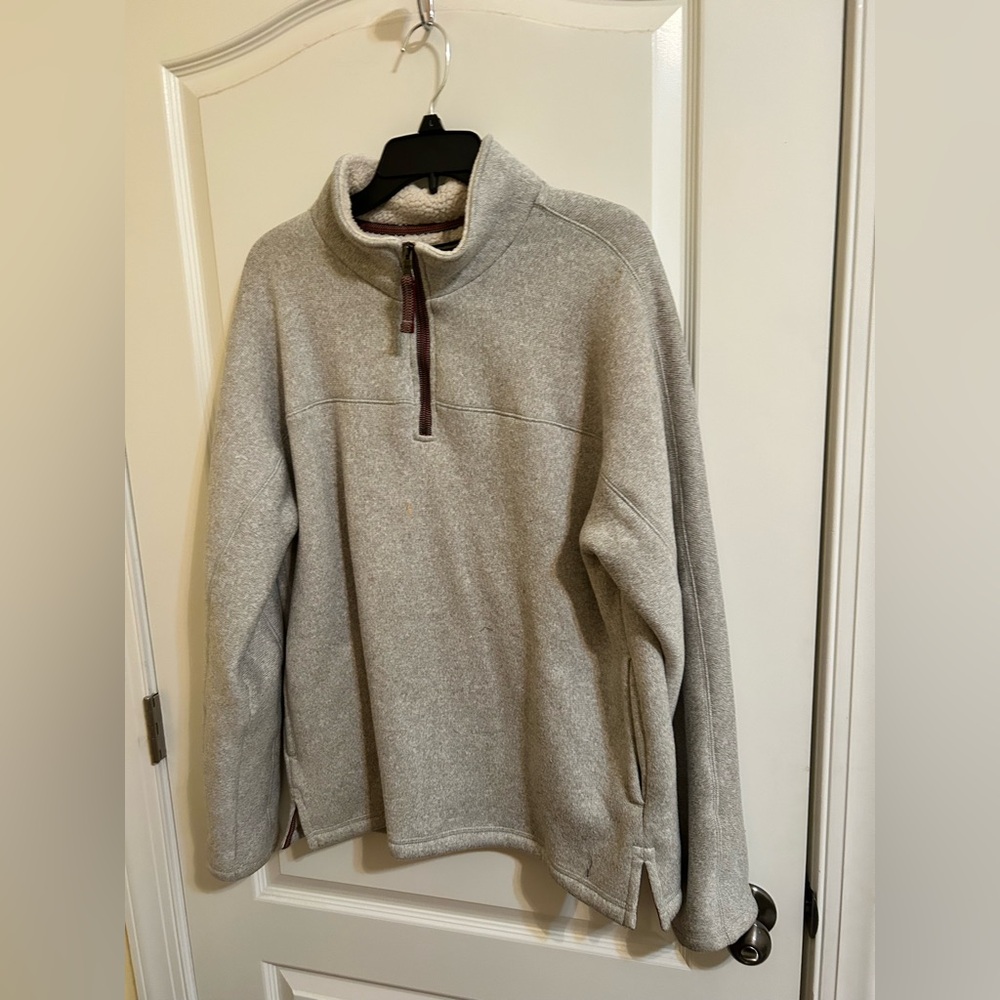 True Grit Men's Gray Quarter-Zip Sweater jacket